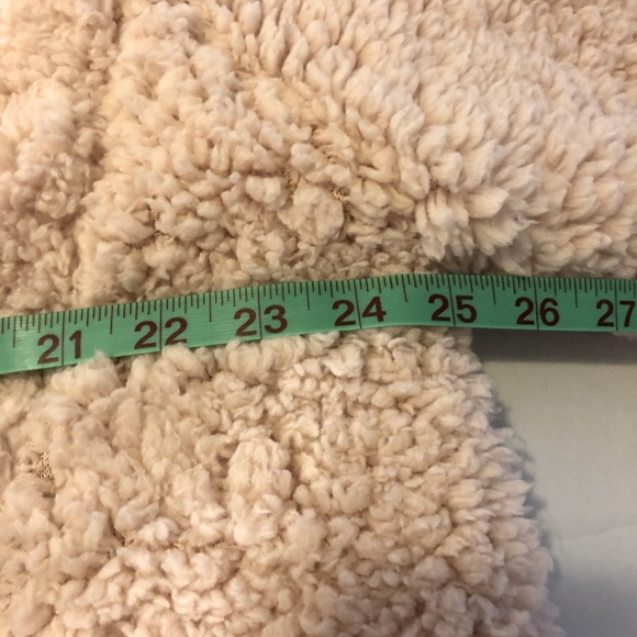 MISSLOOK  Fleece Jacket, Beige/Tan, Size - Picture 4 of 4